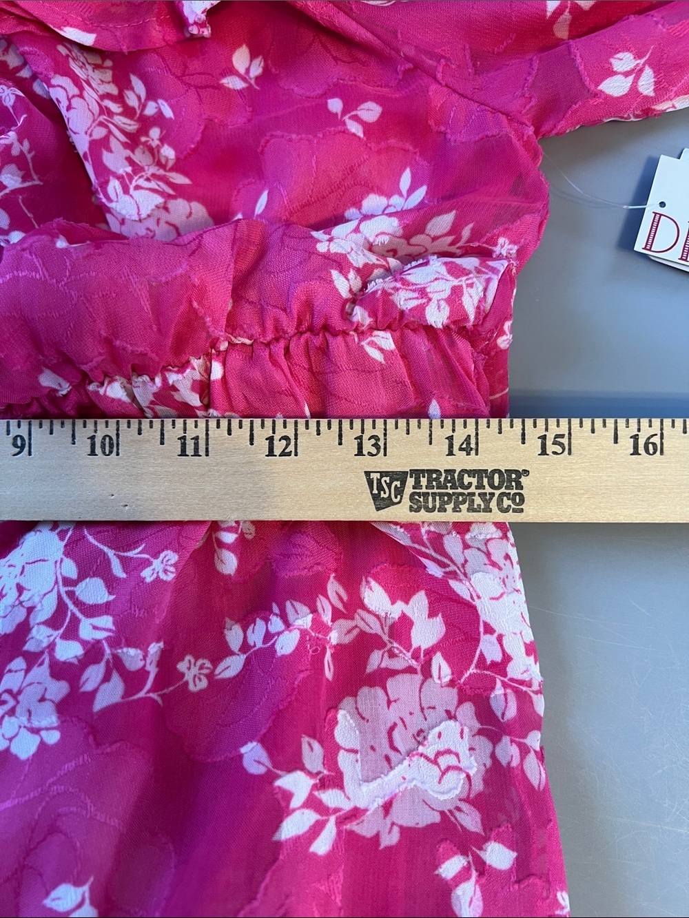 MSRP $99 Willow Drive Women Floral Off-Shoulder Maxi Dress Pink Size L - Picture 11 of 12